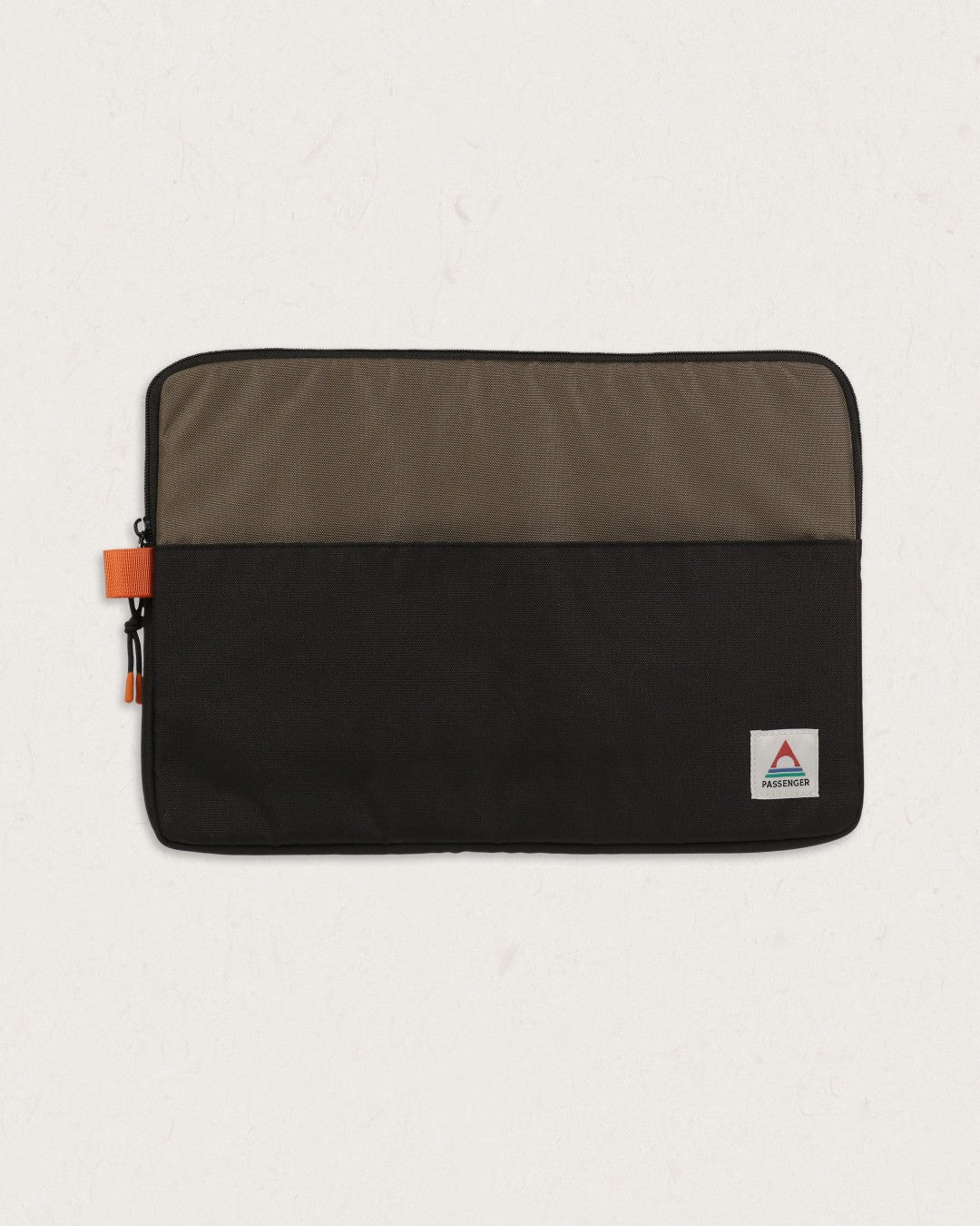 On-The-Go Recycled Laptop Sleeve - Black/ Khaki