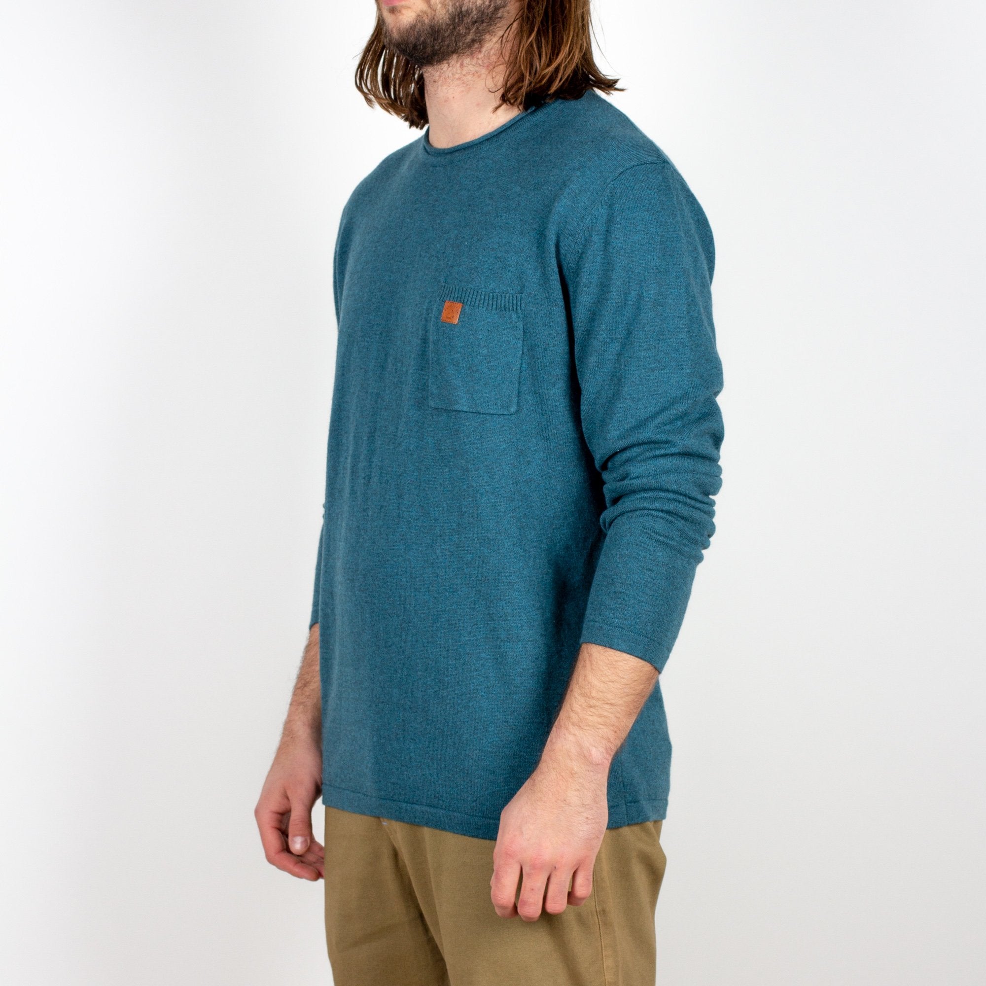 Image of Himalayas Knitted Sweater - Teal