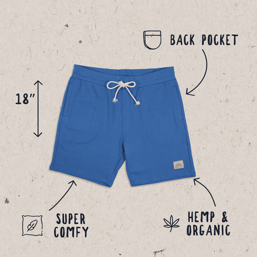 Sacramento Jog Short - Soft Cobalt