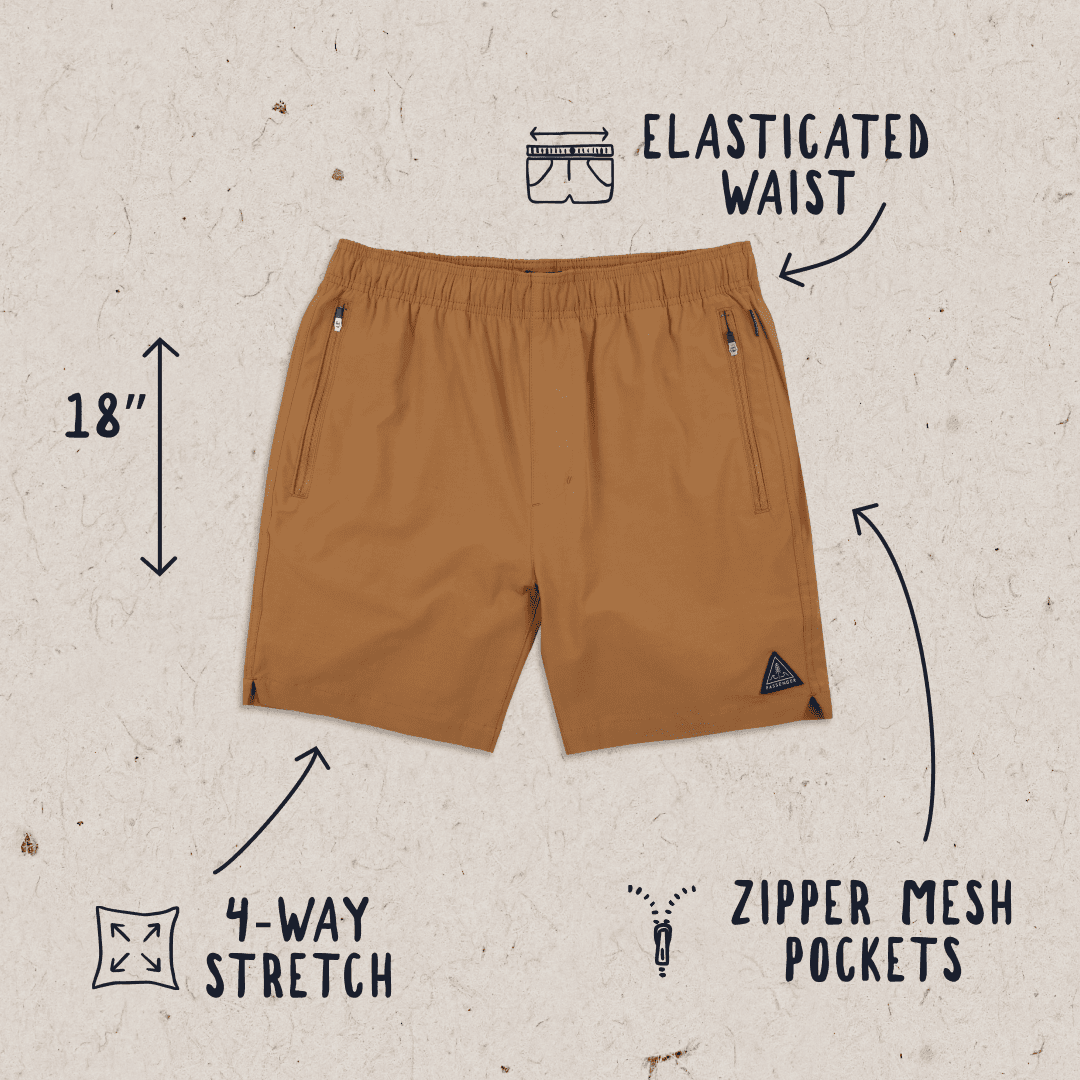 Traveller Organic All Purpose Shorts - Coconut