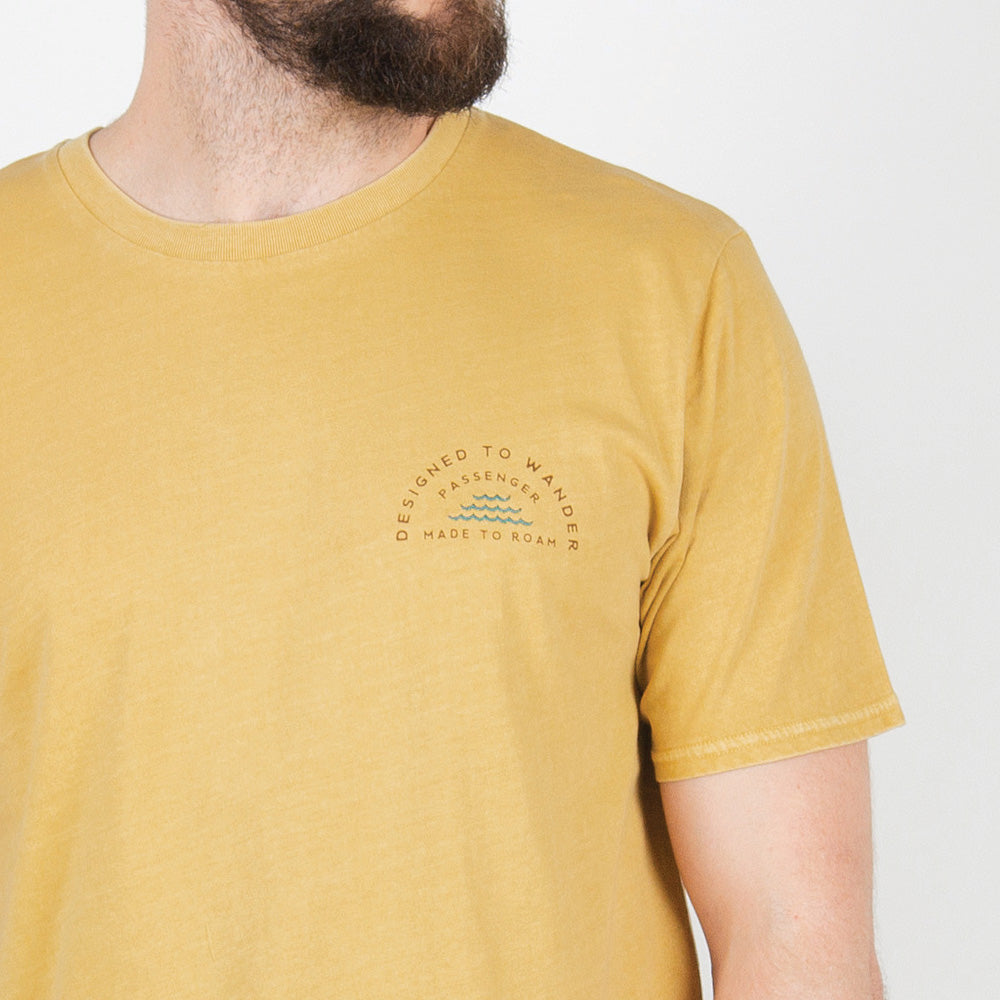 Image of Woodpile T-Shirt - Ochre Yellow