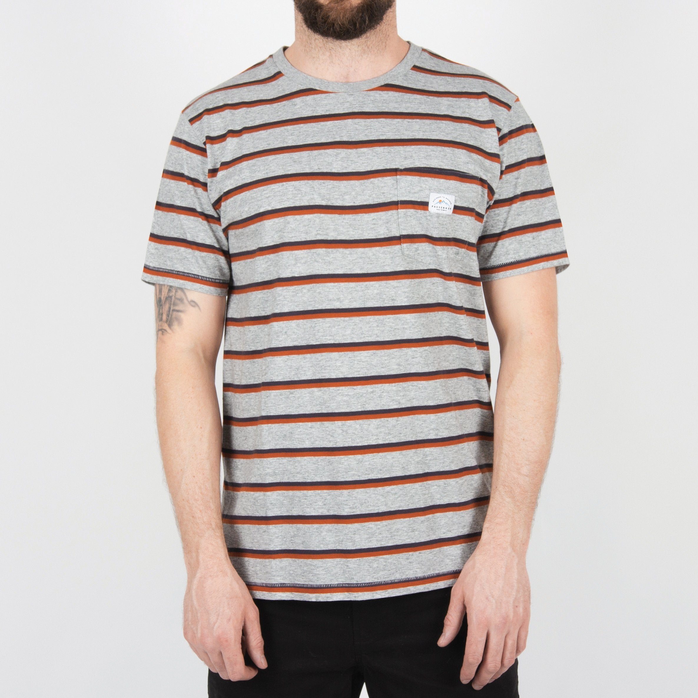 Image of Sennen T-Shirt - Mid Grey Marl