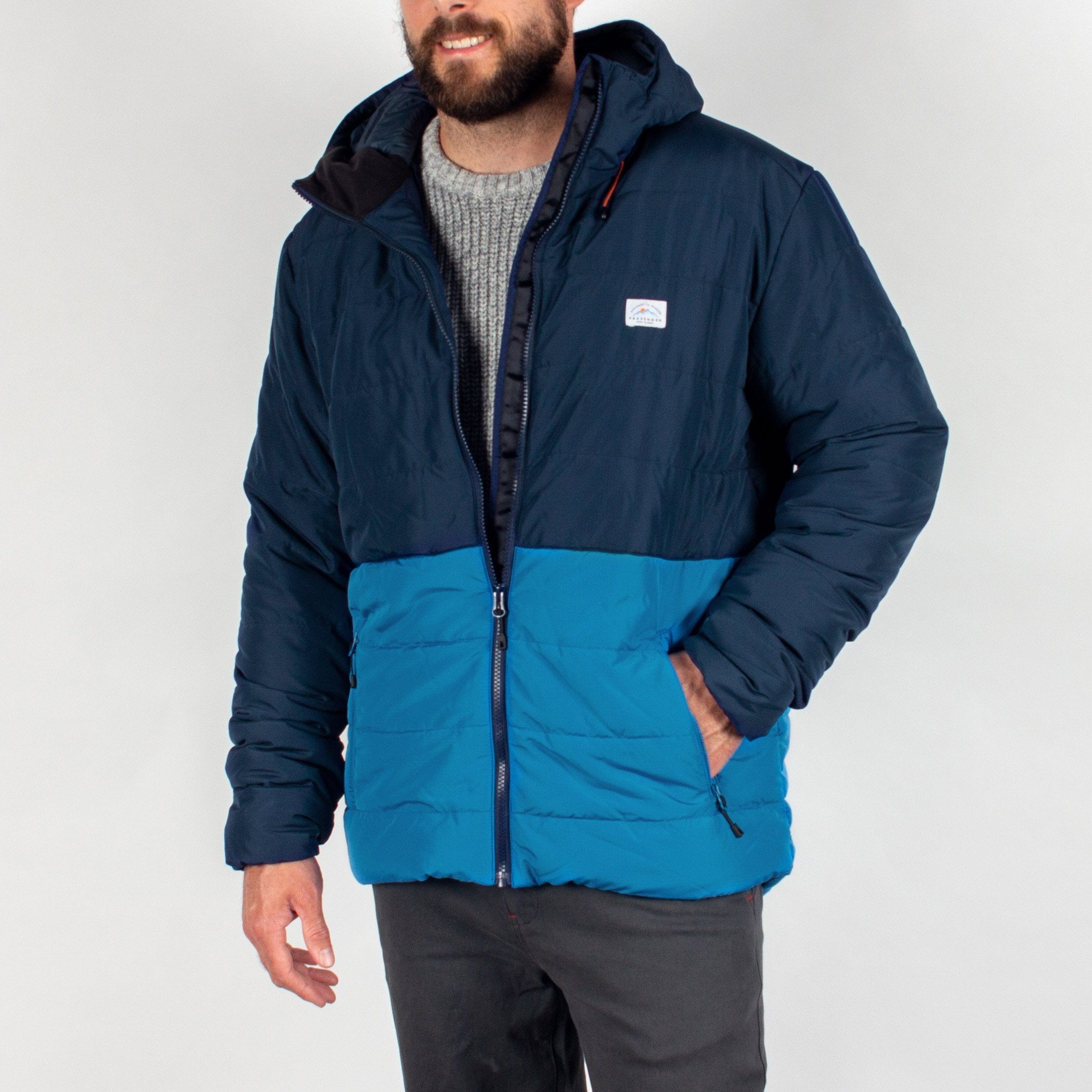 Image of Patrol Insulated Jacket - Navy/Deep Water Blue