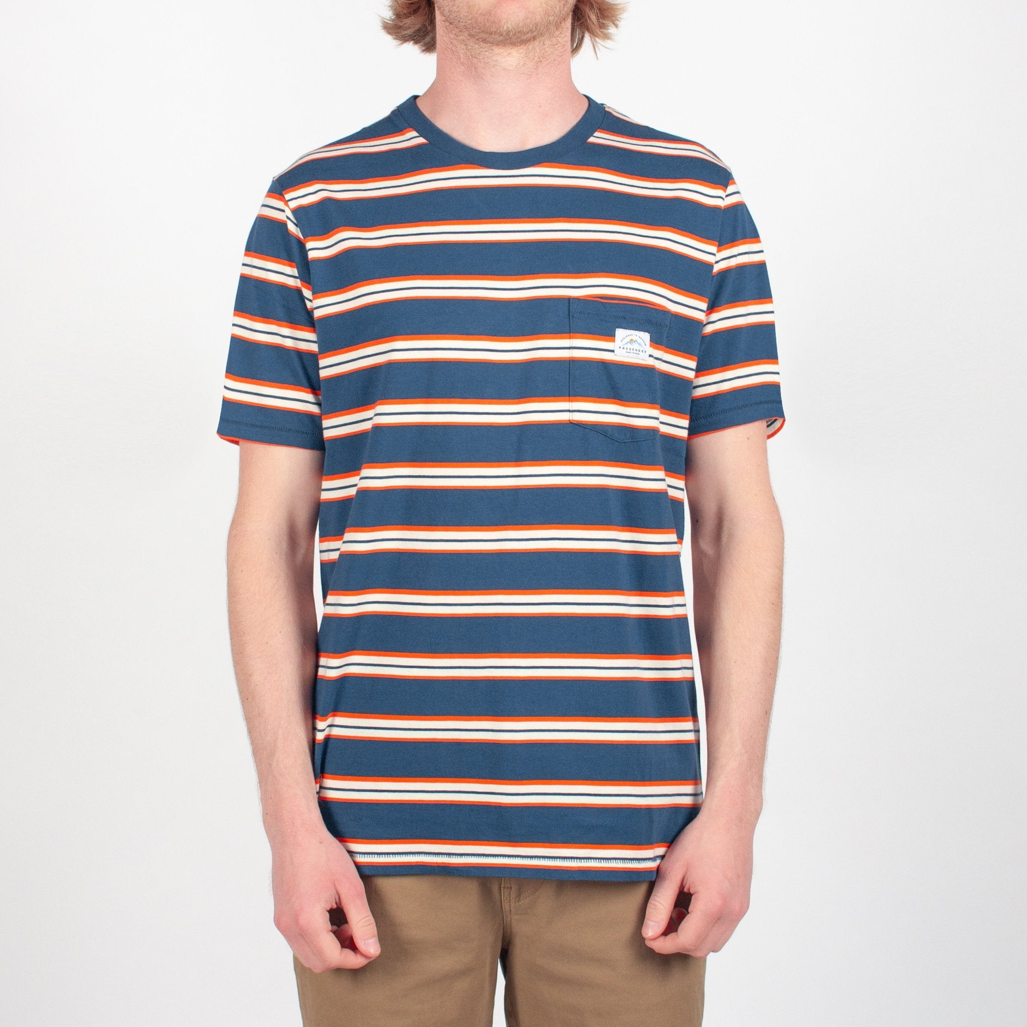 Image of Revelstoke T-shirt - Blue Nights Stripe