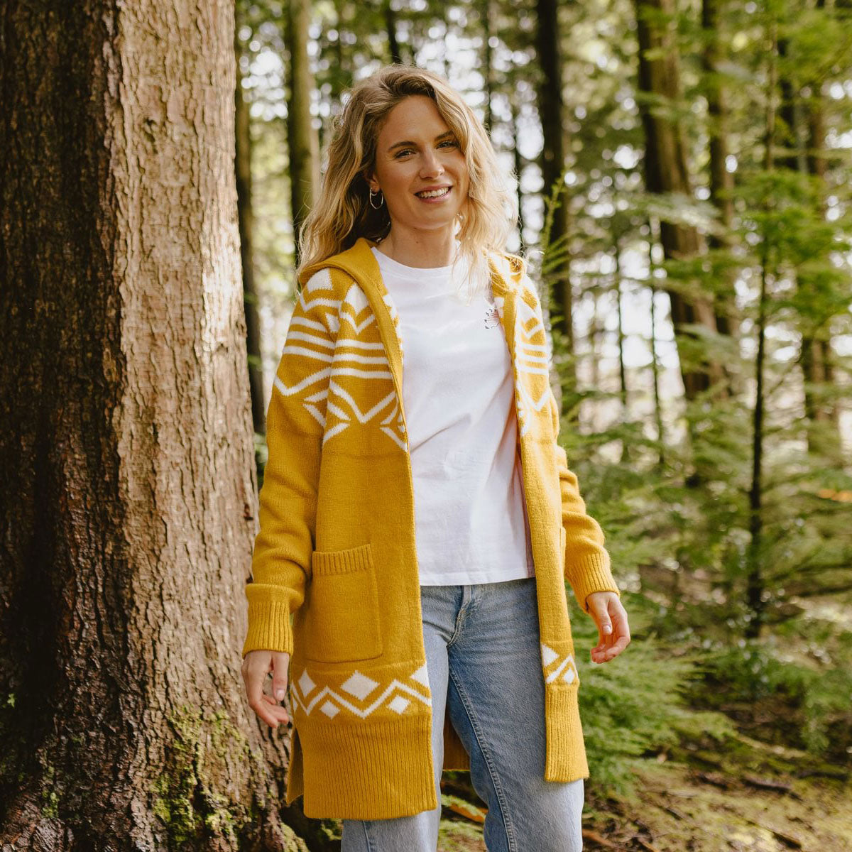 Palumbo Cardigan - Ochre Yellow