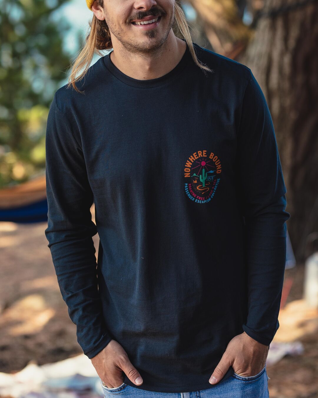 WIND AND SEA L/S T-SHIRT / BLACK-SILVER | lacabanenca.es