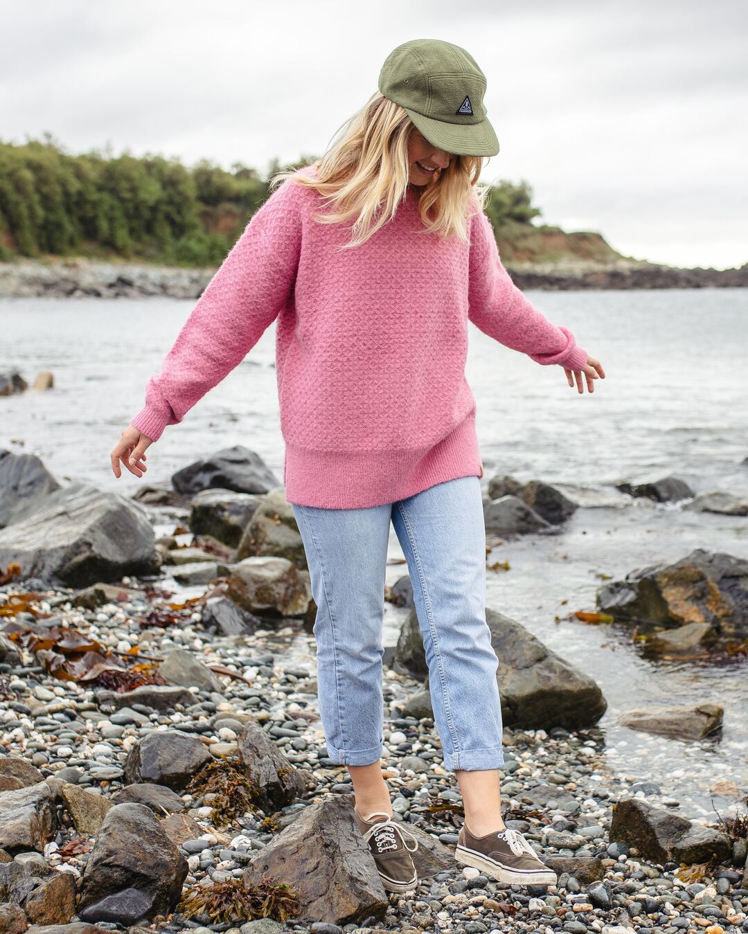 Tranquil Knitted Jumper - Pink Mahogony