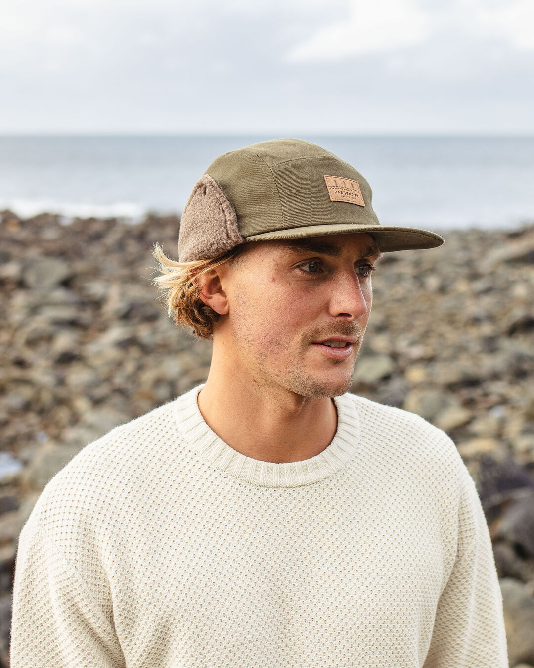 Twill Daytime Sherpa Lined Hat - Khaki