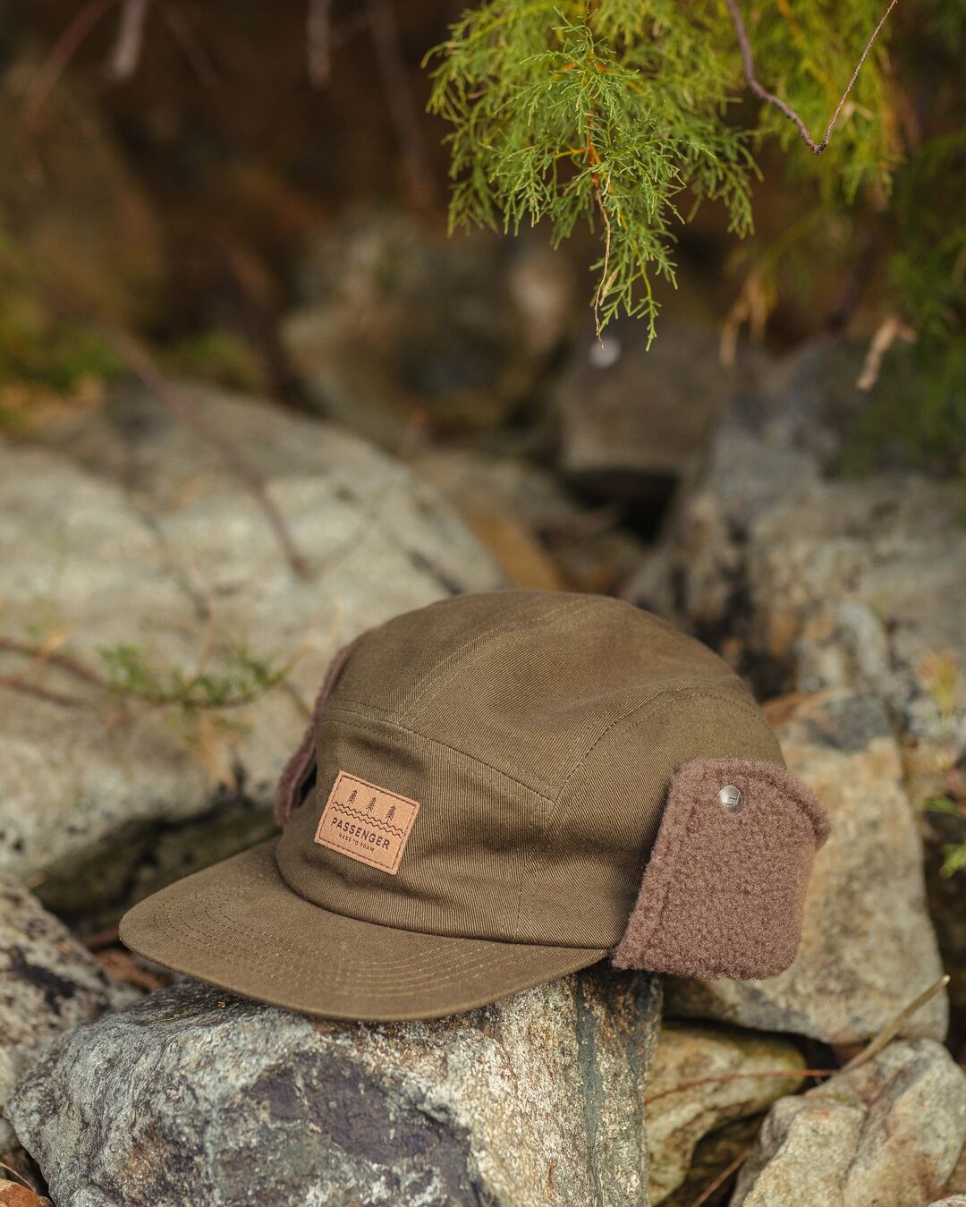 Twill Daytime Sherpa Lined Hat - Khaki