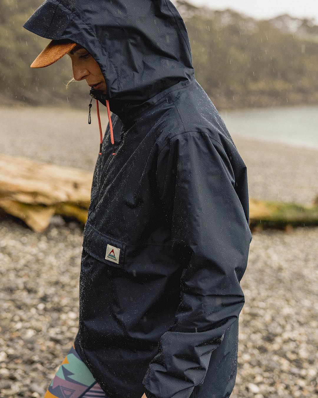 Eden Recycled Oversized Water Resistant Jacket - Deep Navy