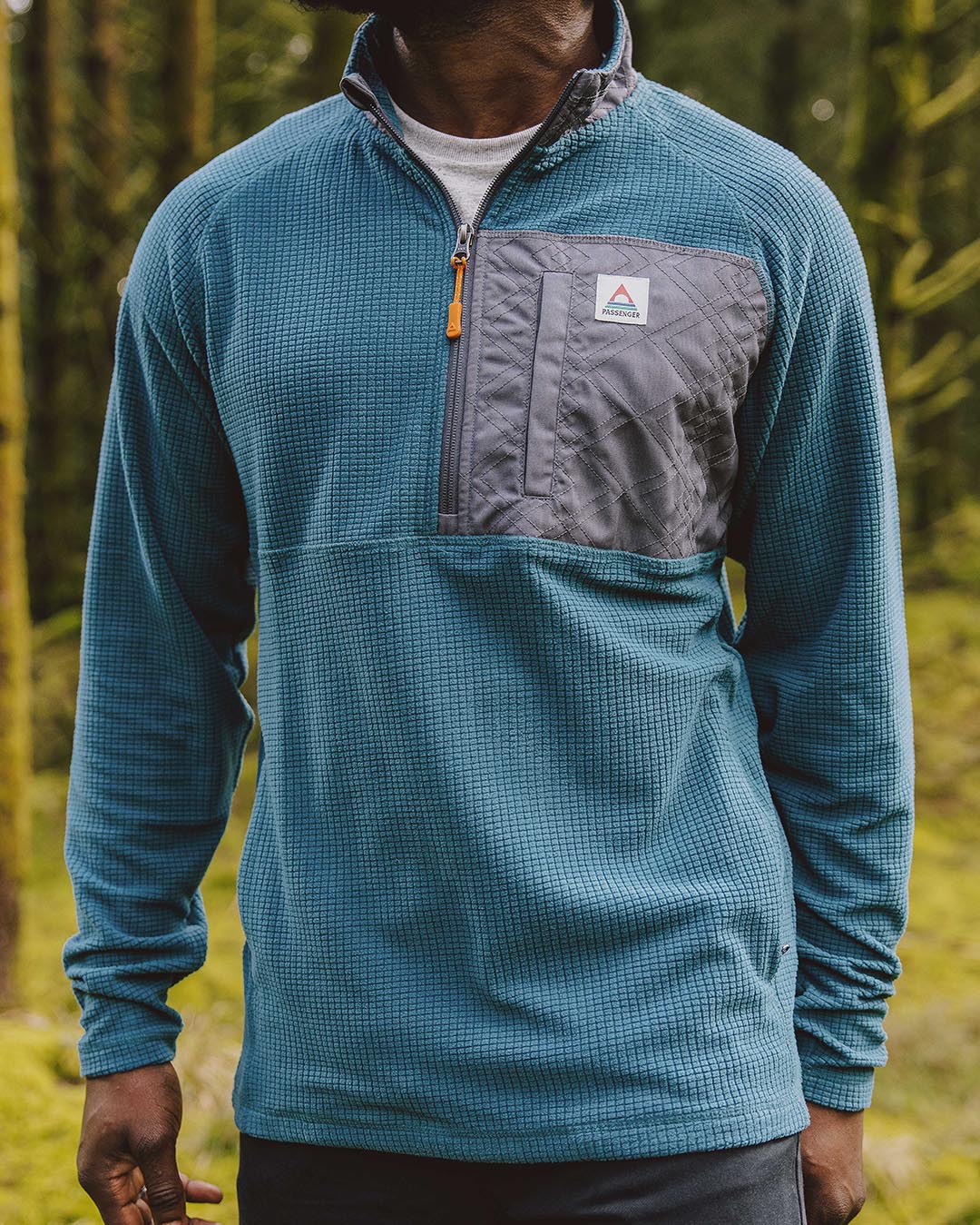 Quest 1/4 Zip Recycled Fleece - Mediterranean