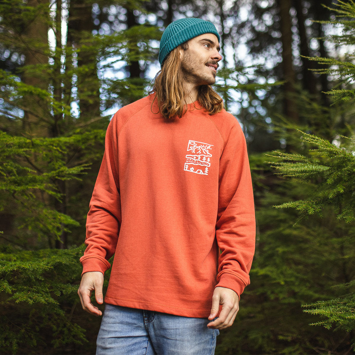 Nature Hemp Sweatshirt - Hot Sauce