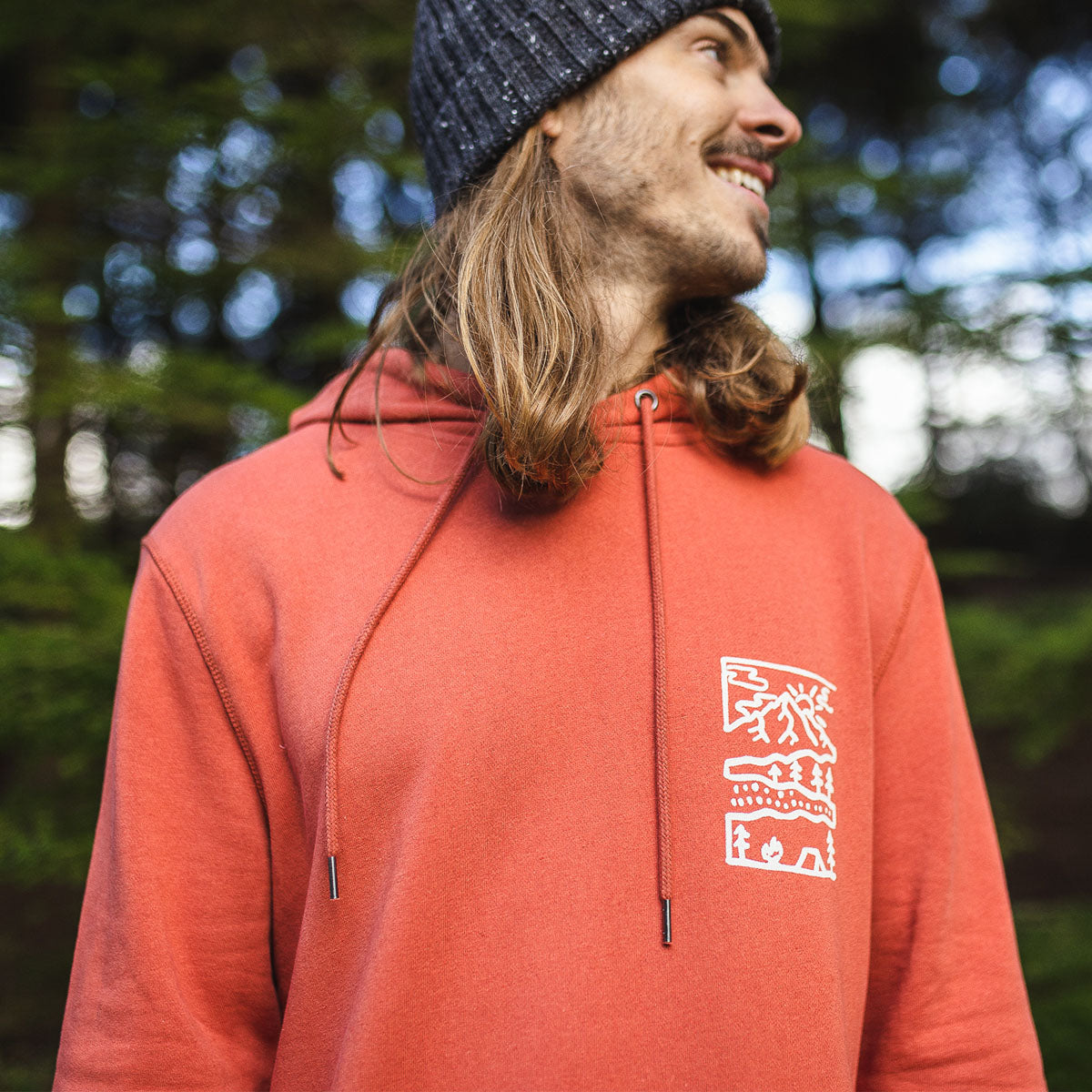 Nature Hemp Hoodie - Hot Sauce