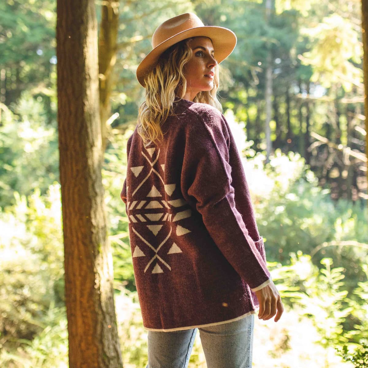 West Coast Cardigan - Deep Rose