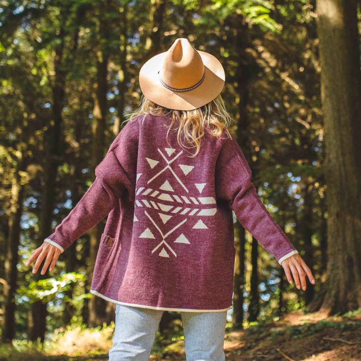 West Coast Cardigan - Deep Rose