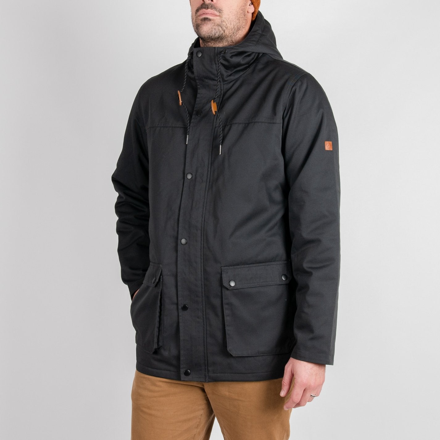 Image of Sycamore Parka Style Jacket - Charcoal