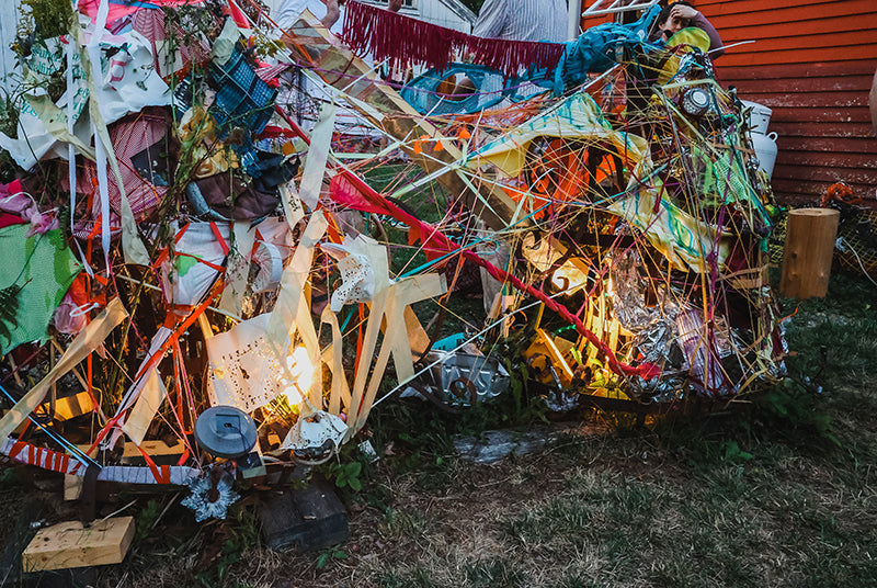 Jessie Renew Sculpture Light Installation Whale Club 2022 The Good Supply Pemaquid Midcoast Artisan Store Made in Maine USA photo by Katya Martin