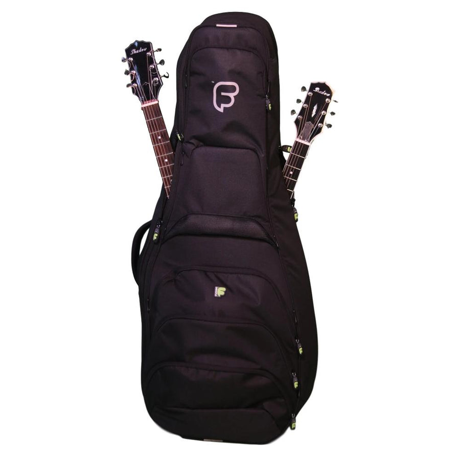 acoustic and electric guitar case