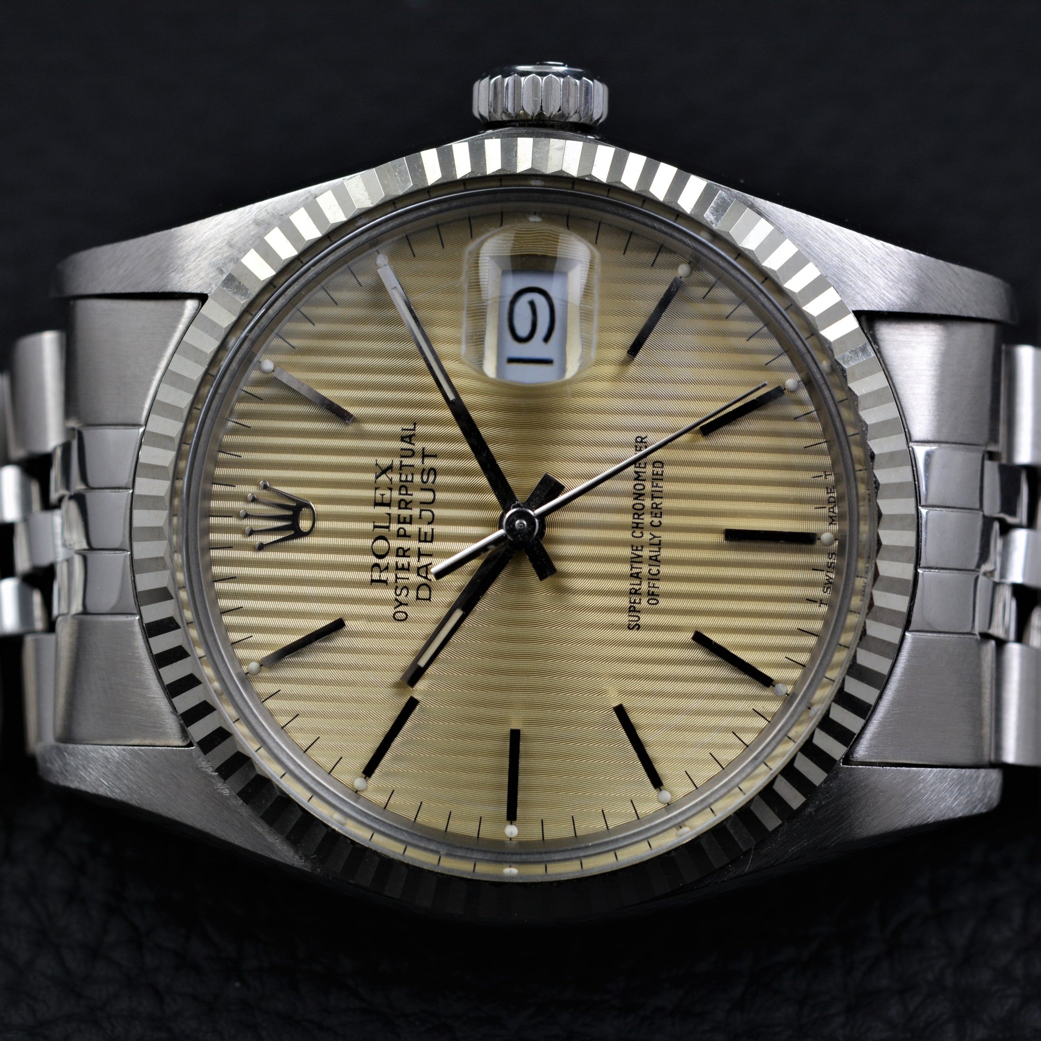 rolex datejust grey tapestry dial