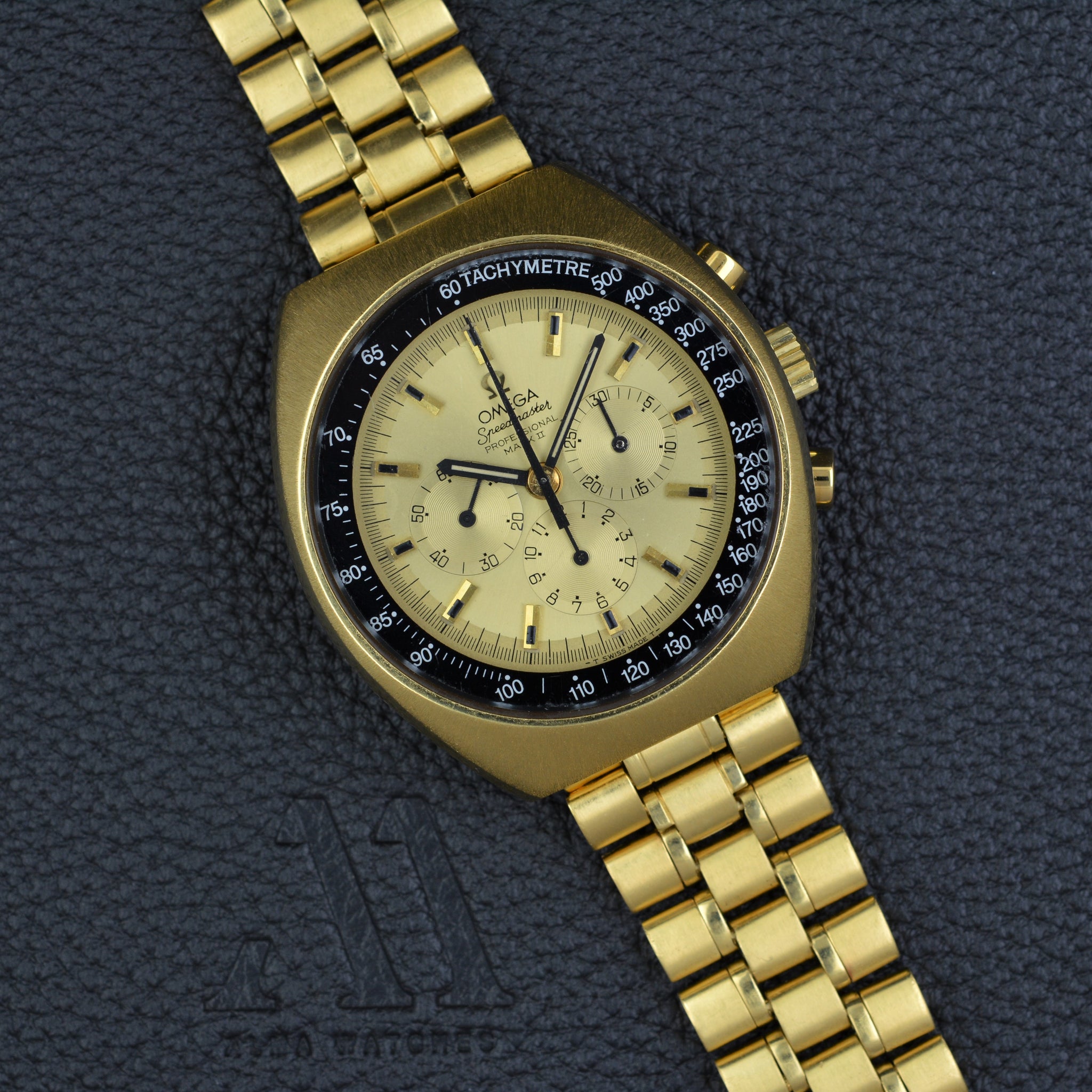 omega speedmaster mark ii gold