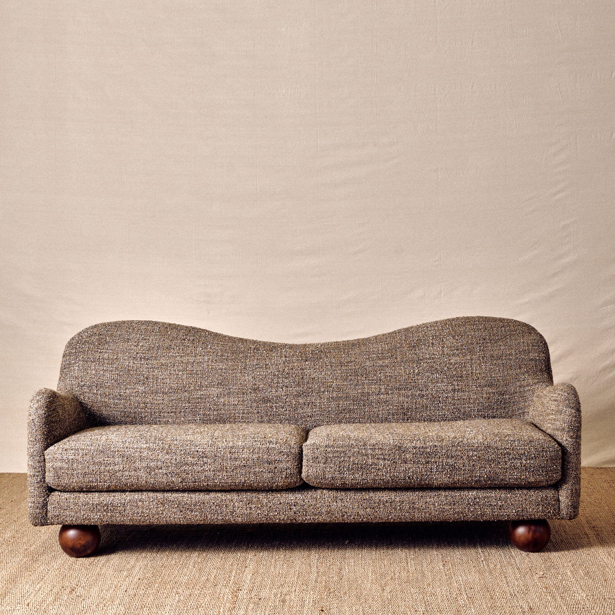 Stevie Sofa in Heavy Duty Ashen Gold (87")