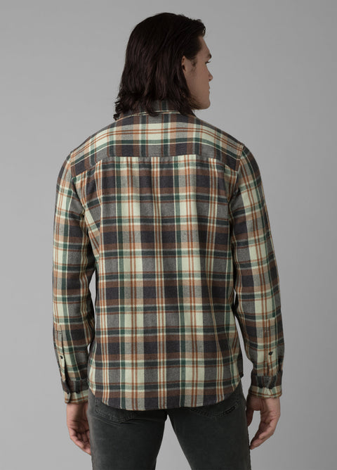 prAna Asgard Hooded Flannel Shirt - Men's - Past Season M Charcoal