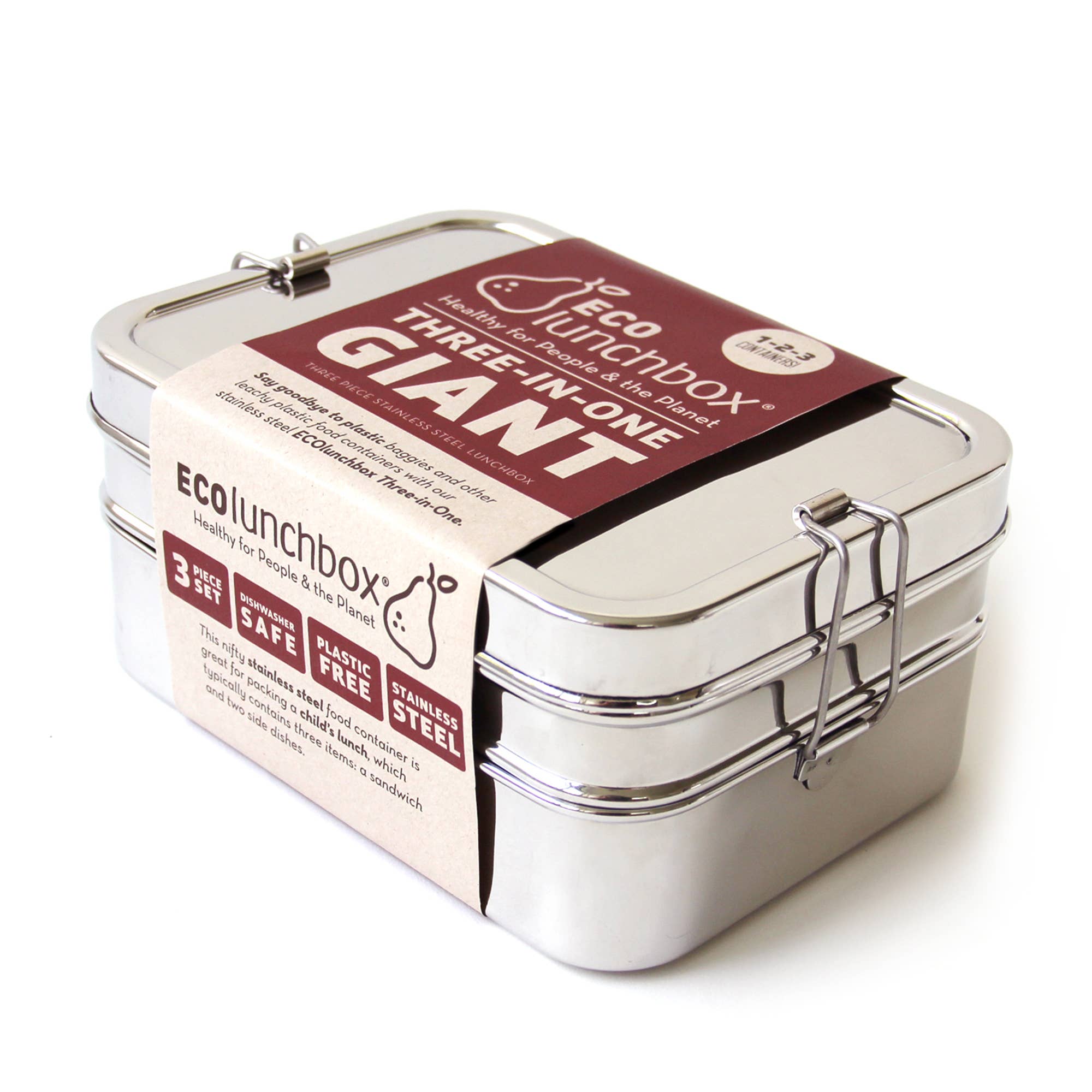 ECOlunchbox Three-in-One Giant Lunch Food Container