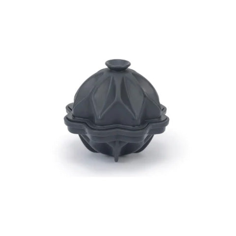 W&P Cocktail Ice Mold, Ripple - Charcoal
