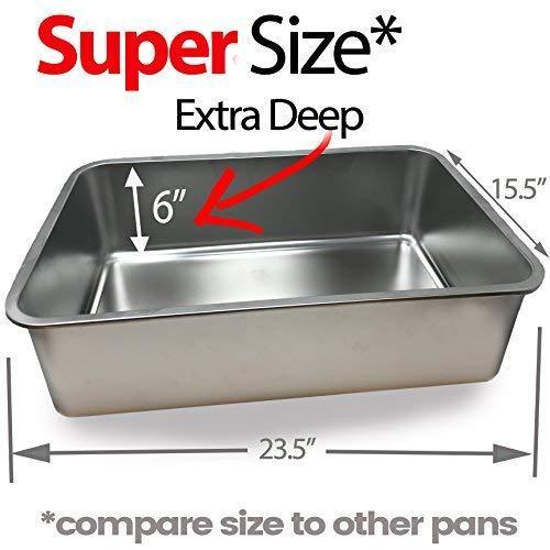 stainless steel cat litter pan