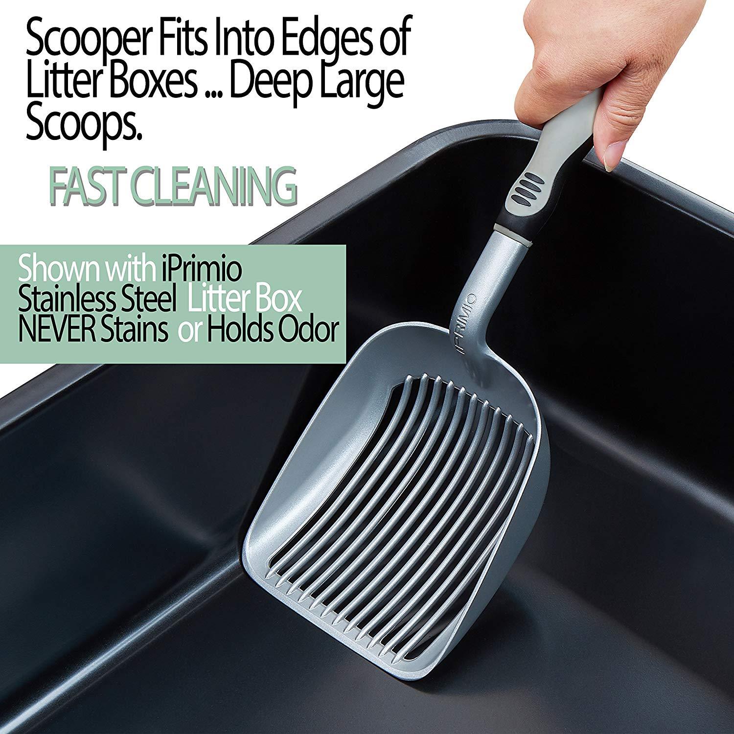 stainless steel litter scoop