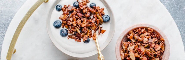 Post Workout Granola Bowl Recipe with Timeline Nutrition’s Mitopure® Berry Powder