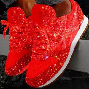 women muffin rhinestone new crystal platform sneakers