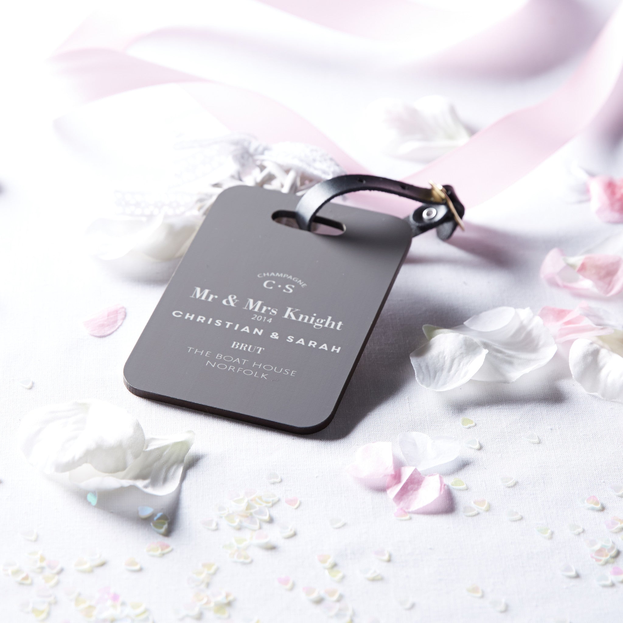 luggage tags wedding