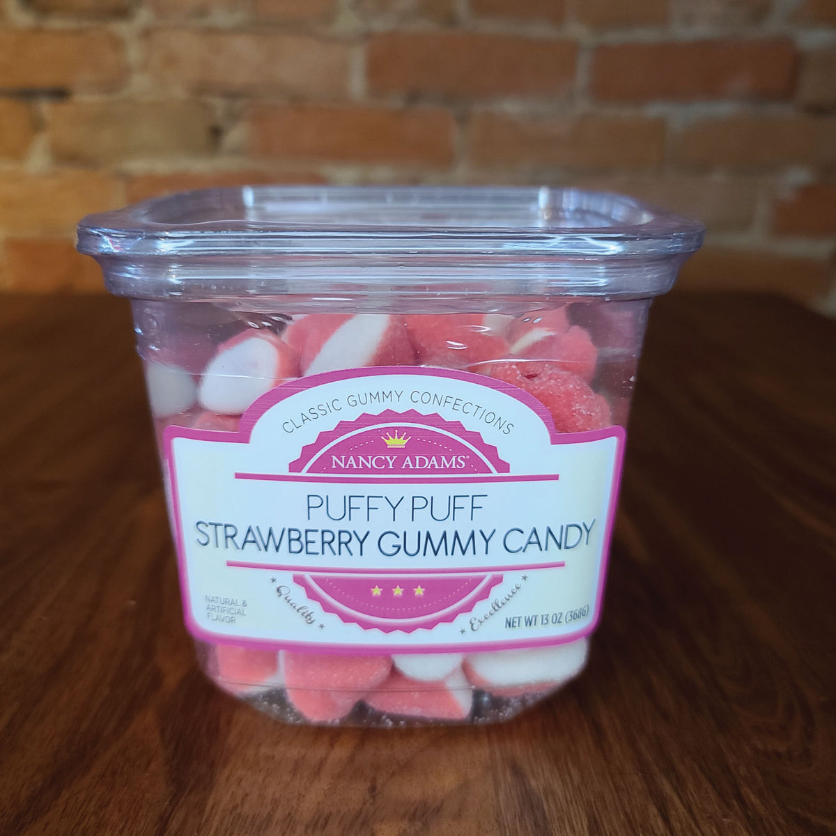 Nancy Adams Puffy Puffs Strawberry Gummy Candy — Cravings Gourmet Popcorn 9565