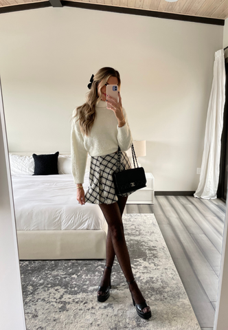 CHLOE TWEED SKIRT