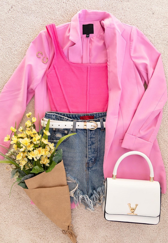 Pink Blazer Fit