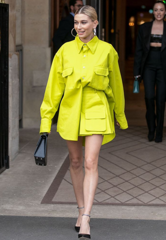 Hailey Biber lime Green