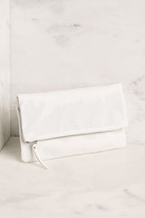 Womens White Clutch