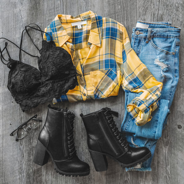 Fall Flannel Outfits 