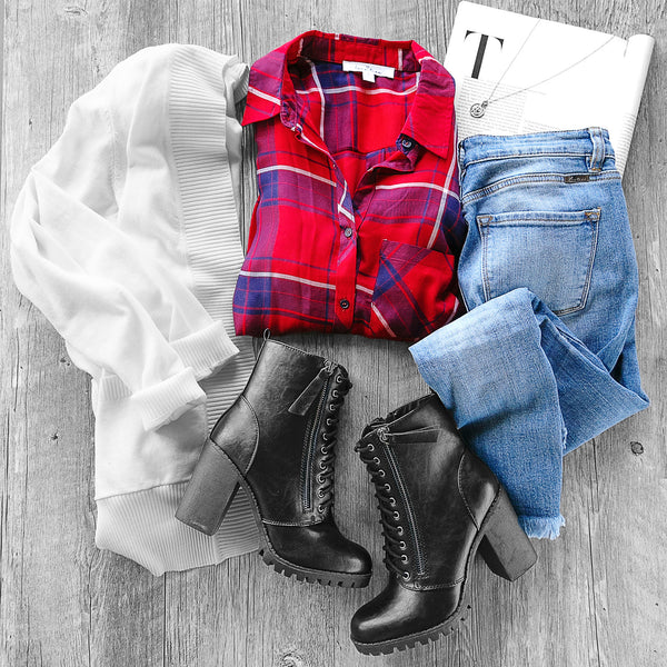 Fall Flannel Outfits 