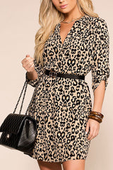 Leopard Swing Dress Fall Outfits