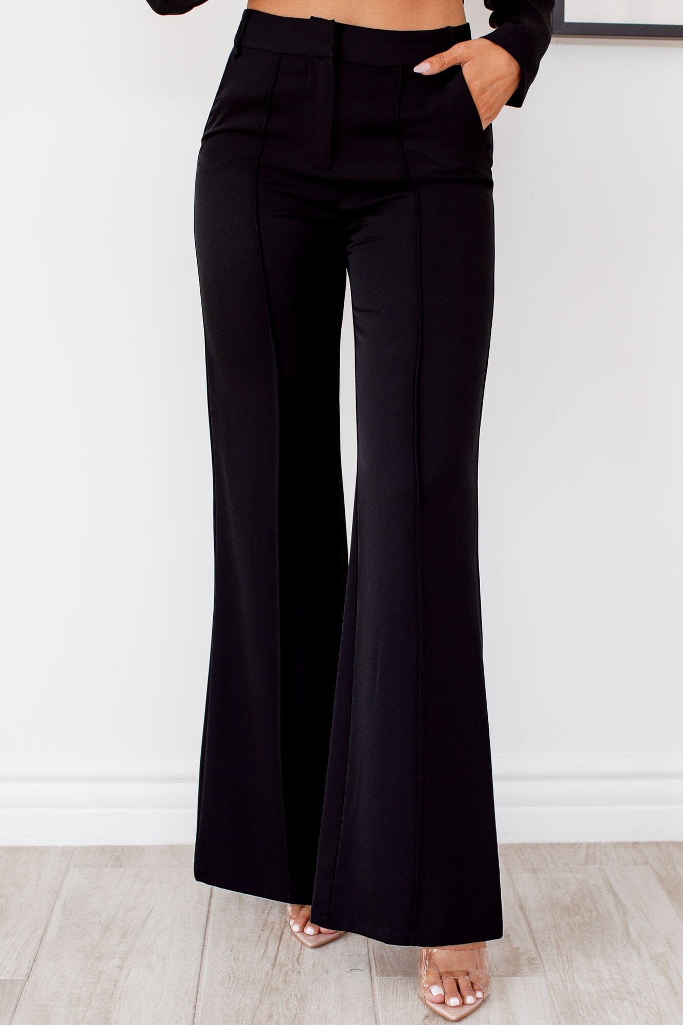 Pretty Pleased High Waist Pintuck Pants in Camel – Black Turtle