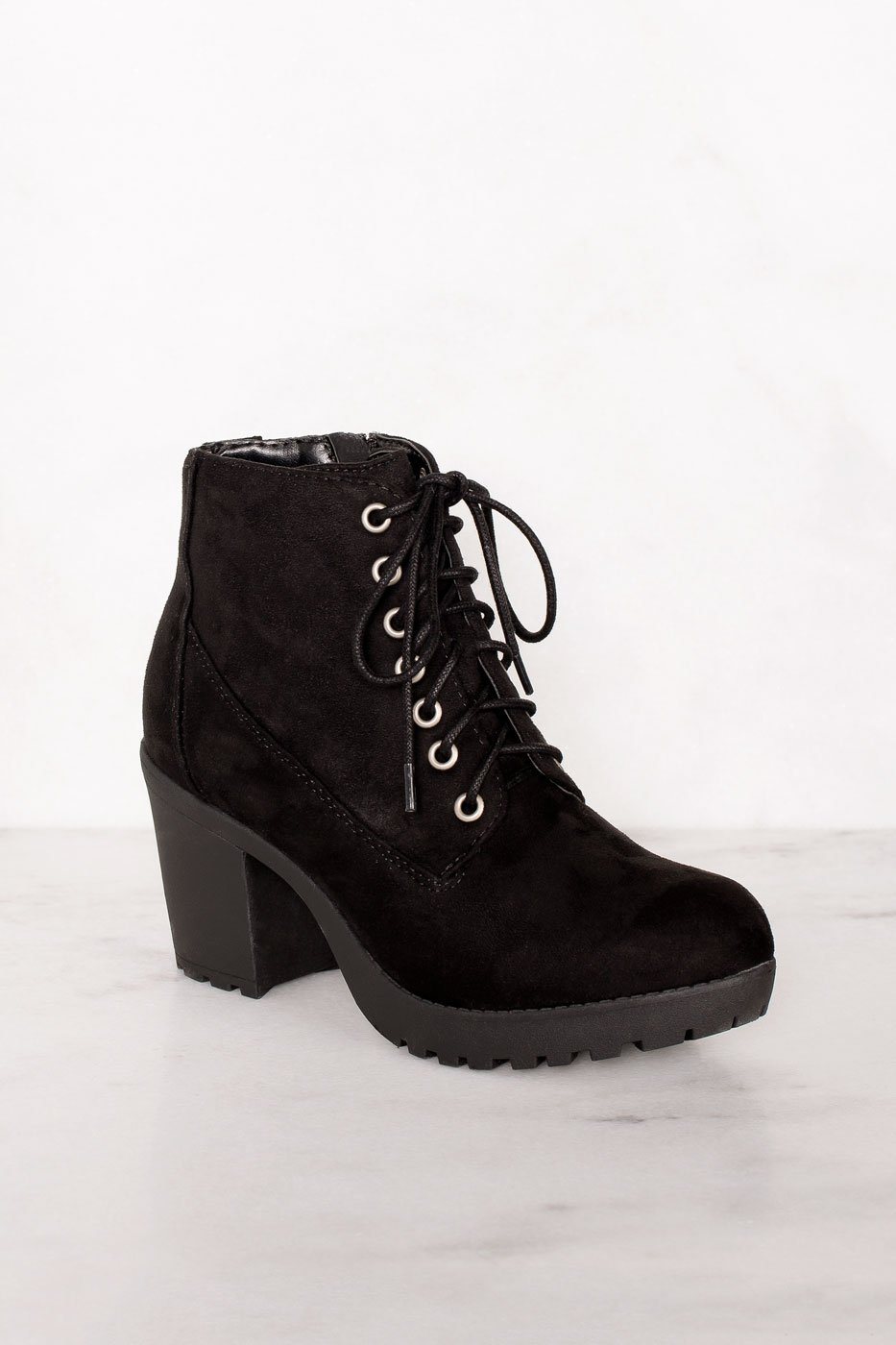 lace up booties