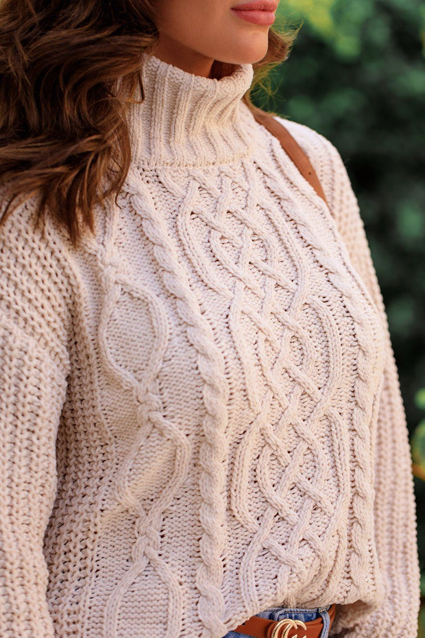 Harriet Ivory Cable Knit Sweater by Priceless