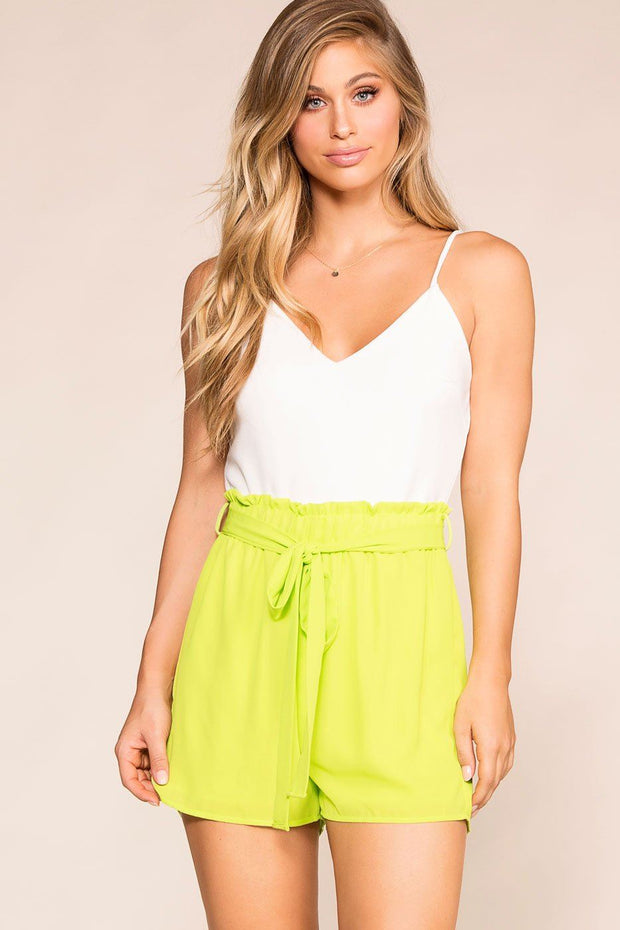 neon lime romper