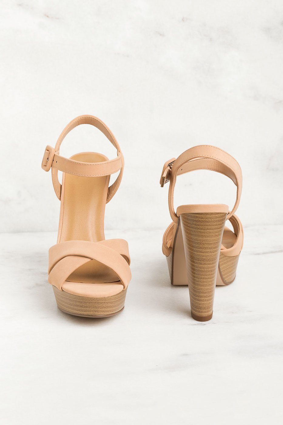 High Ground Taupe Heels by Priceless