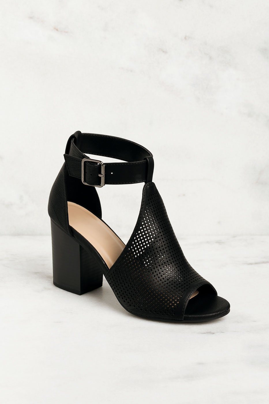 Marceline Black Heels by Priceless