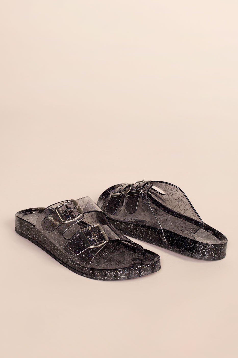 lucite sandals