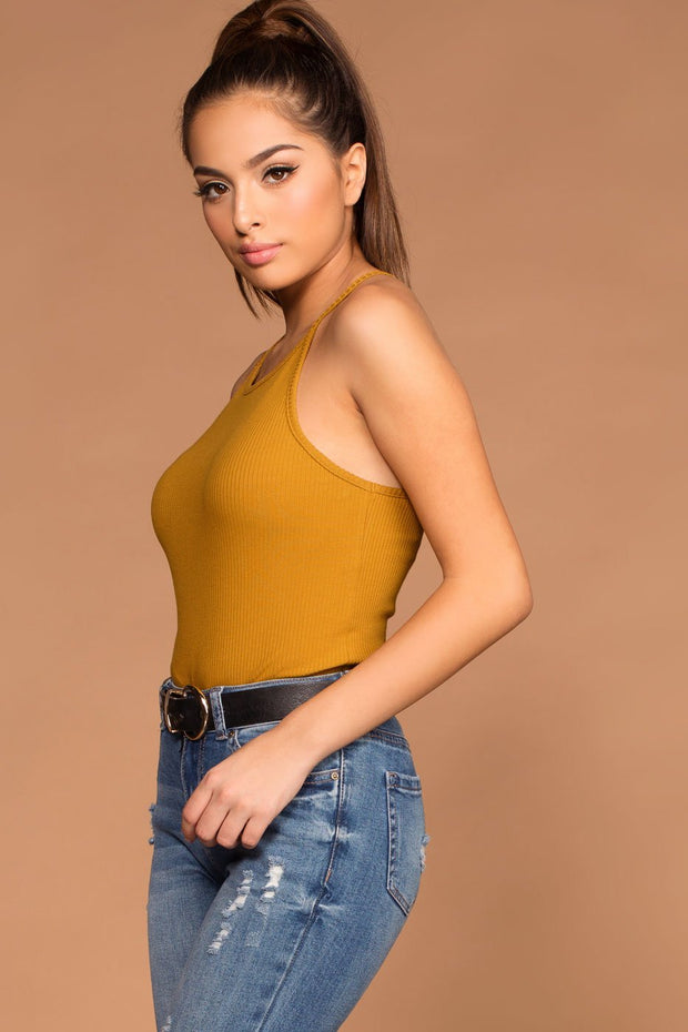 mustard yellow tank