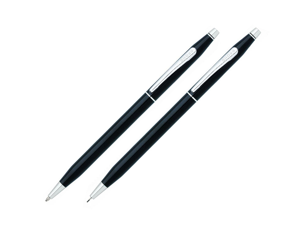 Cross Classic Century Ballpoint pen, 23K Gold Trim, Black, 2502